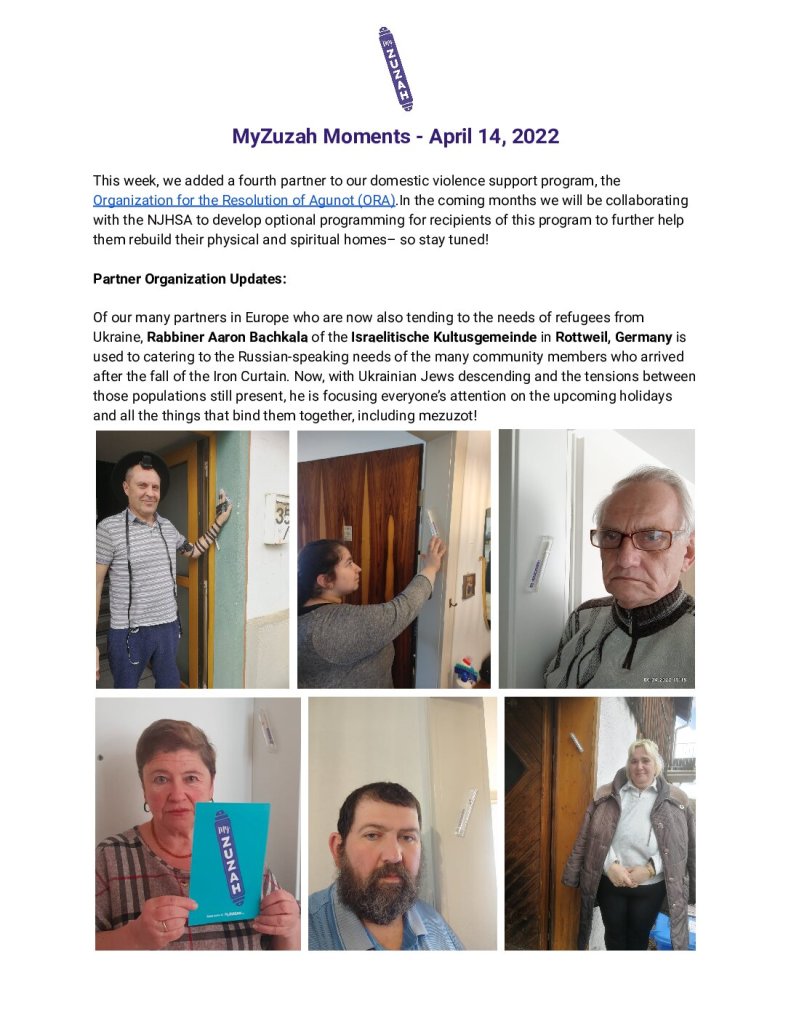 thumbnail of MyZuzah Moments – April 14, 2022